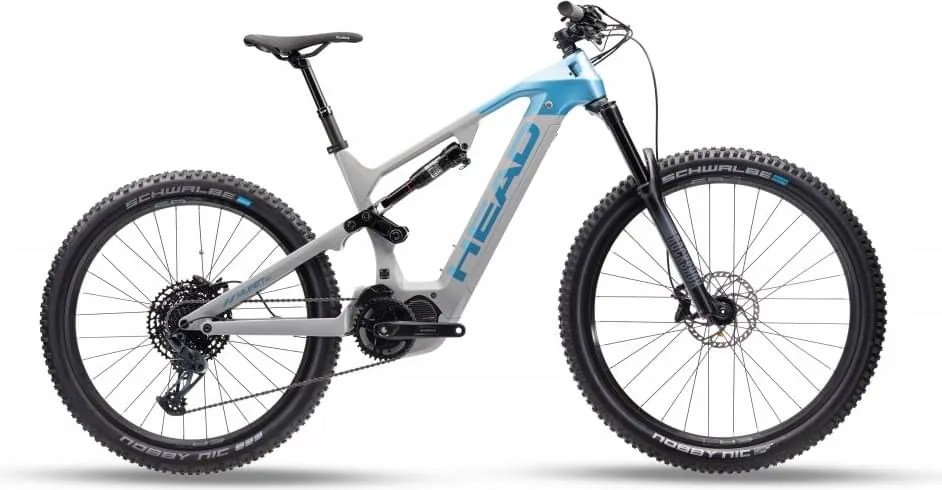 Bicicleta eléctrica de montaña moderna.
