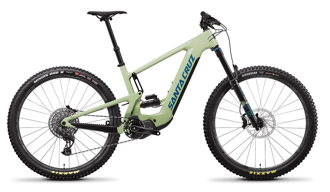 Bicicleta eléctrica de montaña moderna.